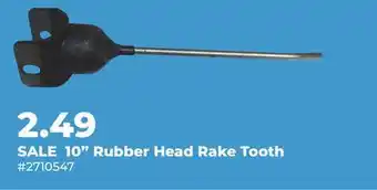 Runnings 10 Rubber Head Rake Tooth offer