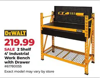 Runnings DEWALT 4' Industrial Work Bench with Drawer offer