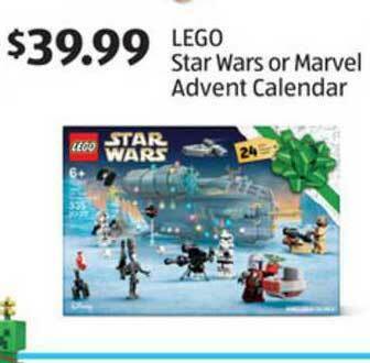Aldi Lego Star Wars Or Marvel Advent Calendar offer