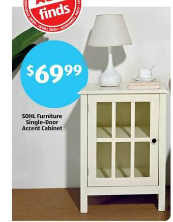 Aldi Sohl Furniture Single-door Accent Cabinet offer