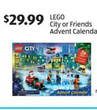 Aldi Lego City Or Friends Advent Calenda offer
