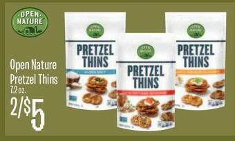 Jewel-Osco Open Nature Pretzel Thins offer