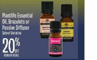 Jewel-Osco Plantlife Essential Oil, Bracelets Or Passive Diffuser offer