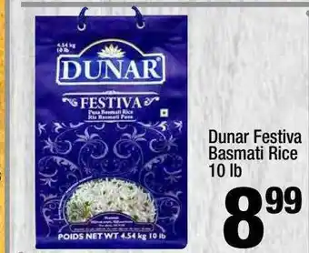 Super King Markets Dunar Festiva Basmati Rice offer