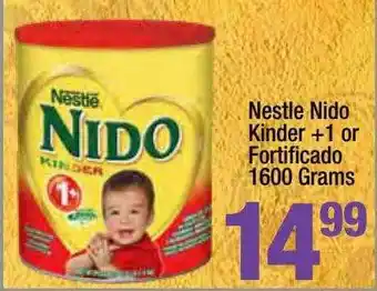 Super King Markets Nestle Nido Kinder + 1 Or Fortificado 1600 Grams offer