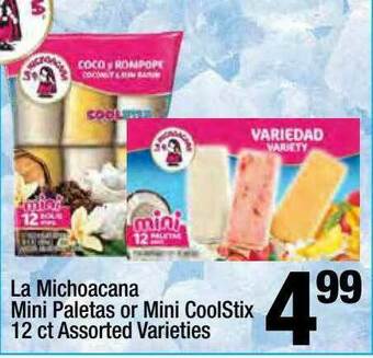Super King Markets La Michoacana Mini Paletas Or Mini CoolStix 12 Ct offer