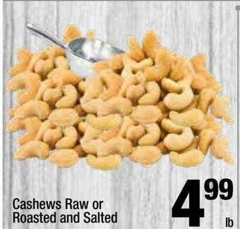 Super King Markets Cashews Raw Or Roasted And Salted offer