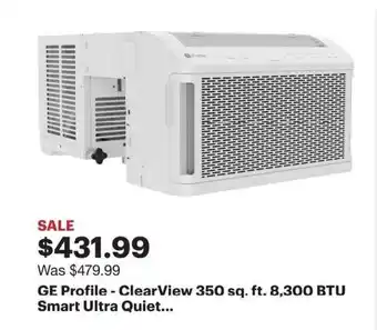 Best Buy GE Profile - ClearView 350 sq. ft. 8,300 BTU Smart Ultra Quiet offer
