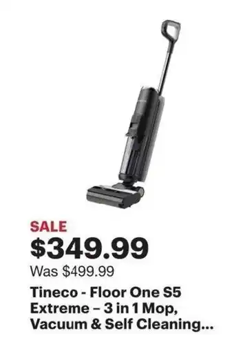 Best Buy Tineco - Floor One S5 Extreme 3 in 1 Mop, Vacuum & Self Cleaning... offer