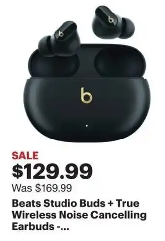 Best Buy Beats Studio Buds True Wireless Noise Cancelling Earbuds offer