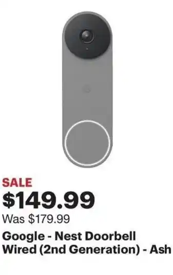 Best Buy Google Nest Doorbell Wired offer