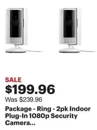 Best Buy Indoor Plug-In 1080p Security Camera offer