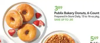 Publix Bakery Donuts, 6-Count offer