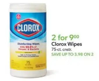 Publix Clorox Wipes offer