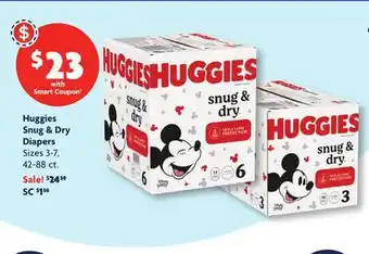 Family Dollar Huggies Snug & Dry Diapers offer