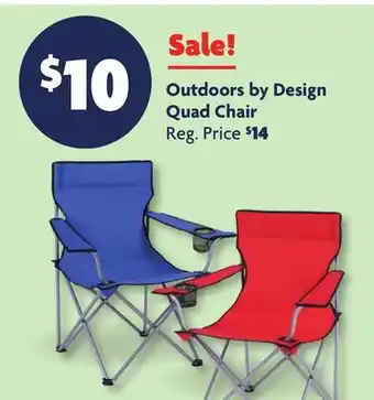 Family Dollar Outdoors by Design Quad Chair offer
