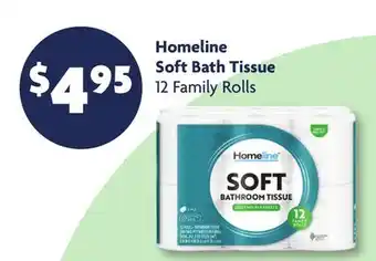 Family Dollar Homeline Soft Bath Tissue offer