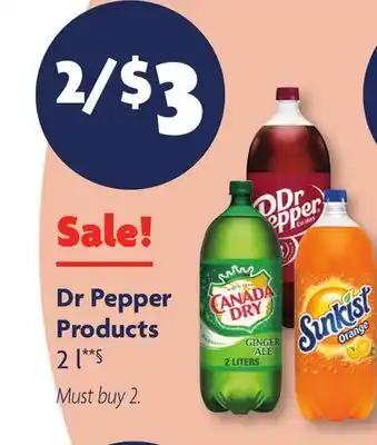 Family Dollar Dr Pepper Products offer