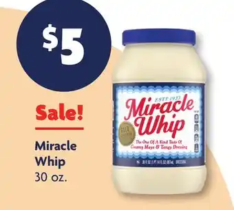Family Dollar Miracle Whip offer