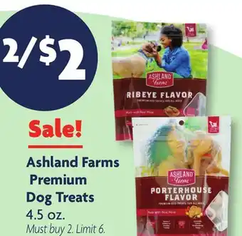 Family Dollar Ashland Farms Premium Dog Treats offer