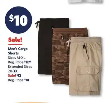 Family Dollar Men's Cargo Shorts offer