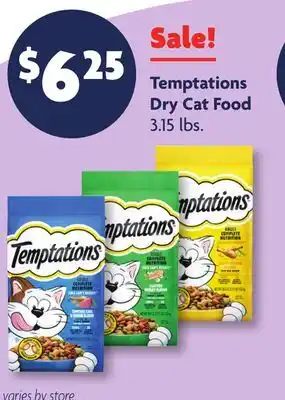 Family Dollar Temptations Dry Cat Food offer