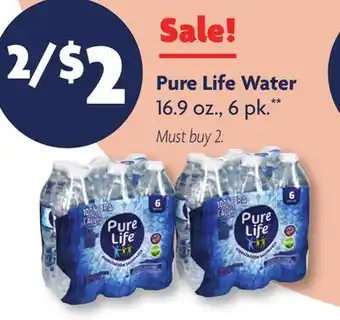 Family Dollar Pure Life Water offer