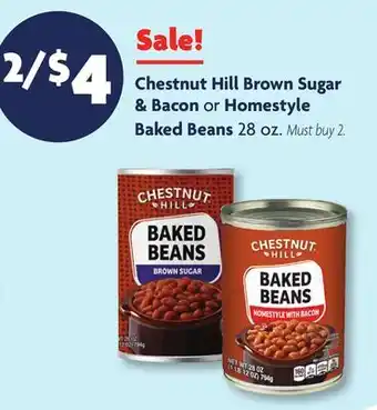 Family Dollar Chestnut Hill Brown Sugar & Bacon or Homestyle Baked Beans offer