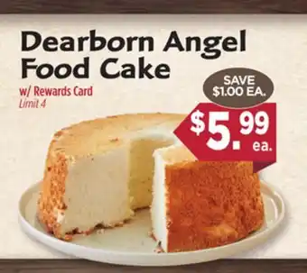 Dearborn Market Dearborn Angel Food Cake offer