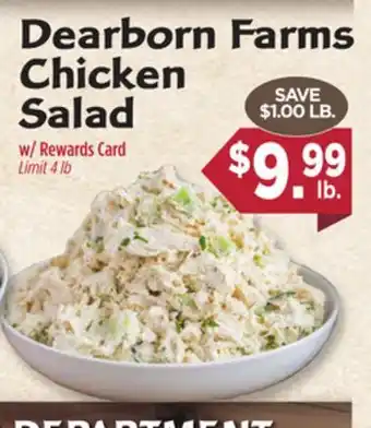 Dearborn Market Dearborn Farms Chicken Salad offer