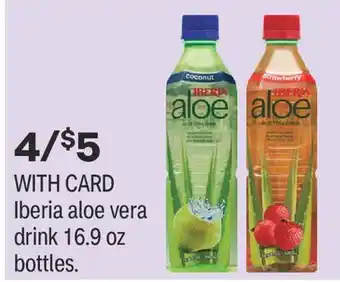 CVS Iberia aloe vera drink 16.9 oz bottles offer