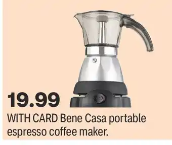 CVS Bene Casa portable espresso coffee maker offer
