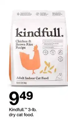 Target Kindfull. 3-lb. dry cat food offer