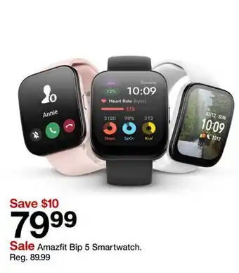 Target Amazfit Bip 5 Smartwatch offer