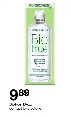 Target Biotrue 10-oz. contact lens solution offer