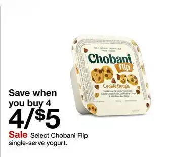 Target Select Chobani Flip single-serve yogurt offer