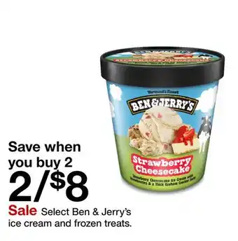 Target Select Ben & Jerry's ice cream and frozen treats offer