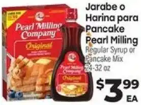 Cardenas Jarabe o Harina para Pancake Pearl Milling offer