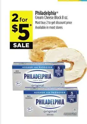 Dollar General Philadelphia Cream Cheese Block offer