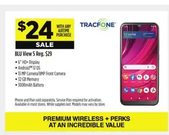 Dollar General TRACFONE BLU View 5 offer
