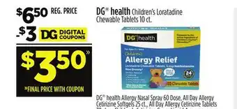 Dollar General DG health offer