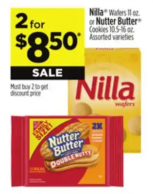 Dollar General Nilla Wafers 11 oz. or Nutter Butter Cookies 10.5-16 oz offer