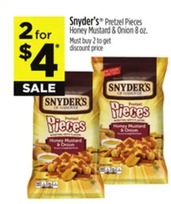 Dollar General Snyder's Pretzel Pieces Honey Mustard & Onion offer