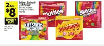 Dollar General Skittles , Starburst or Life Savers offer