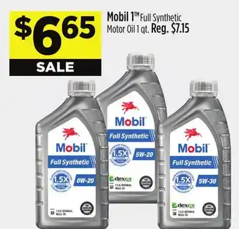 Dollar General Mobil 1 Full Synthetic Motor Oil offer