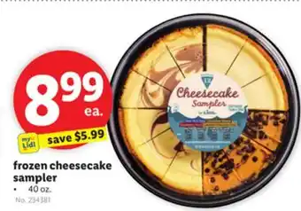 Lidl frozen cheesecake sampler offer