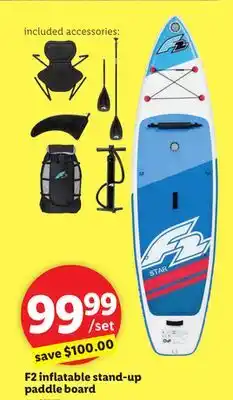 Lidl F2 inflatablestand-up paddle board offer