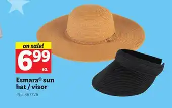 Lidl Esmara sun hat/visor offer
