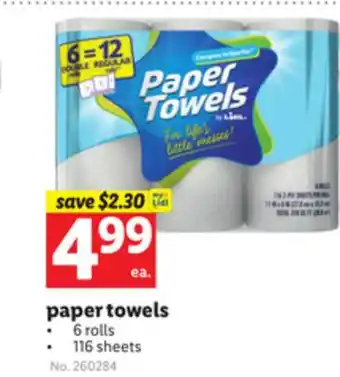 Lidl paper towels offer