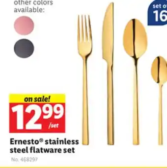 Lidl Ernesto stainless steel flatware set offer